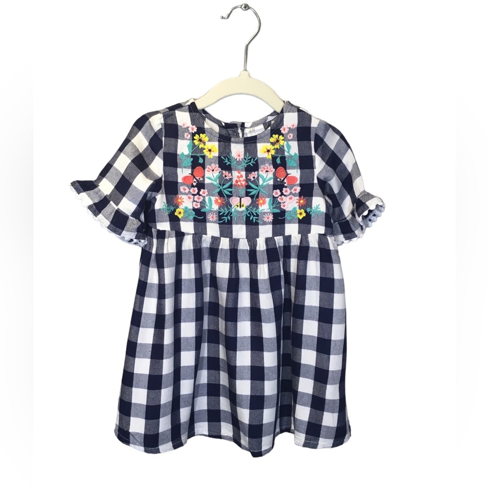 H&M blue gingham Dress, Toddler,